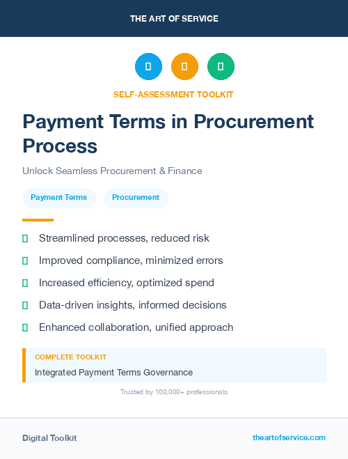 Payment Terms in Procurement Process