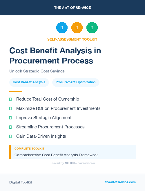 Cost Benefit Analysis in Procurement Process