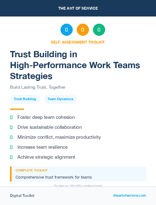 Trust Building in High-Performance Work Teams Strategies