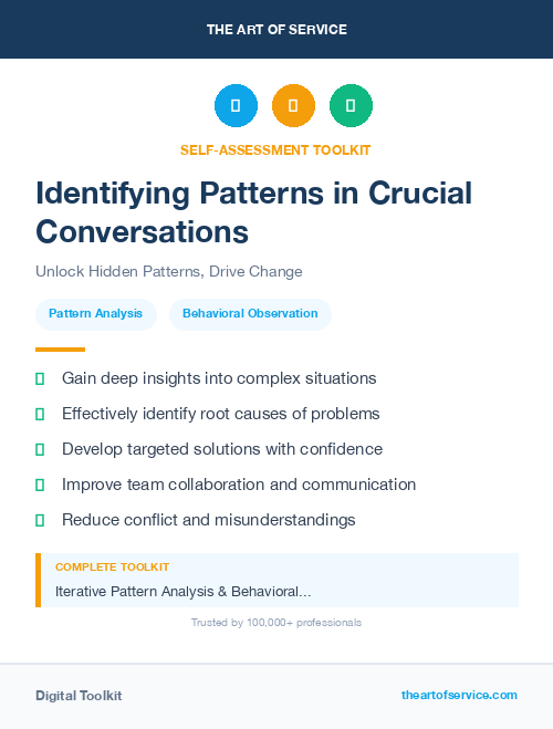 Identifying Patterns in Crucial Conversations