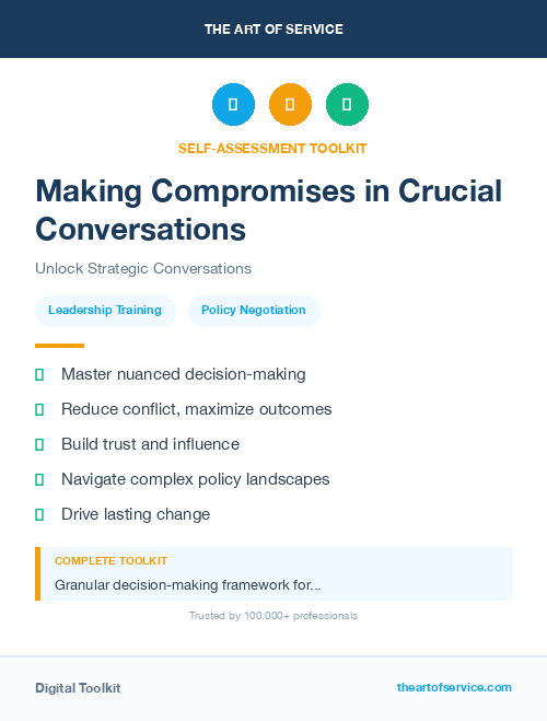 Making Compromises in Crucial Conversations