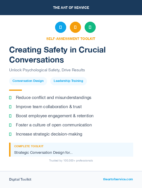 Creating Safety in Crucial Conversations