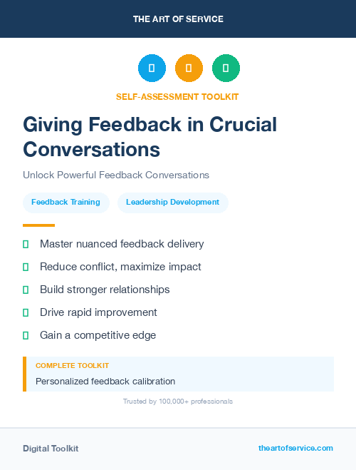 Giving Feedback in Crucial Conversations