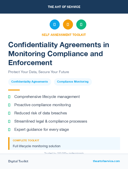 Confidentiality Agreements in Monitoring Compliance and Enforcement