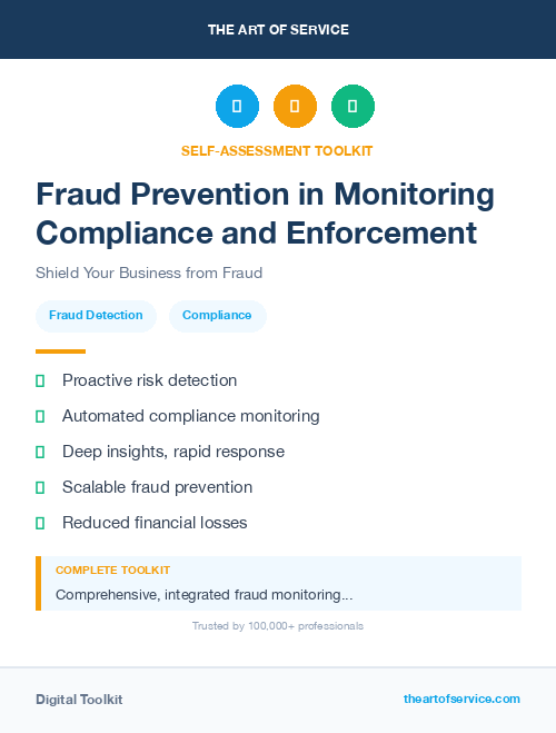 Fraud Prevention in Monitoring Compliance and Enforcement