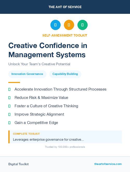 Creative Confidence in Management Systems