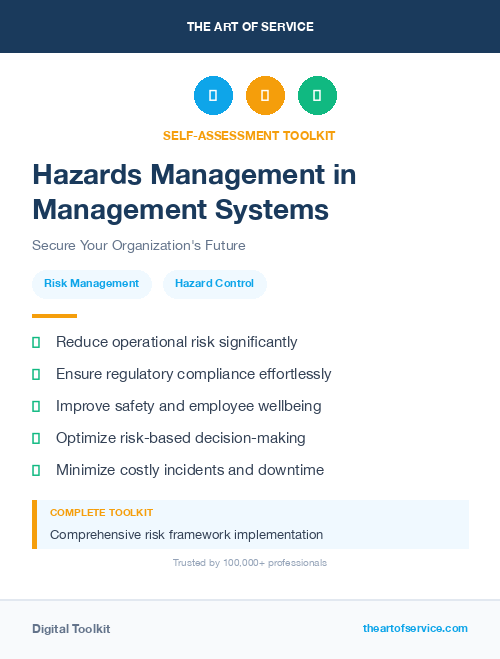 Hazards Management in Management Systems