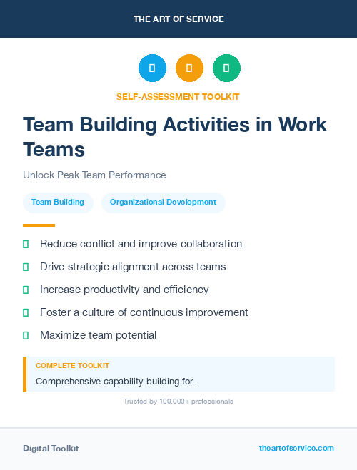 Team Building Activities in Work Teams