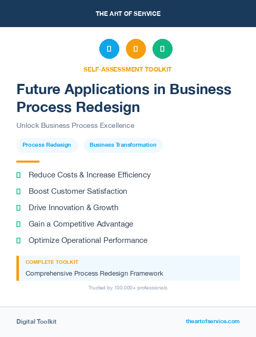 Future Applications in Business Process Redesign