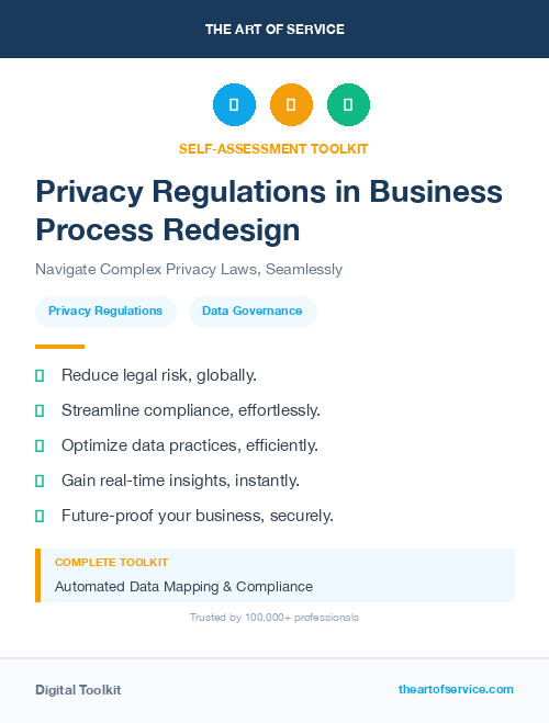 Privacy Regulations in Business Process Redesign