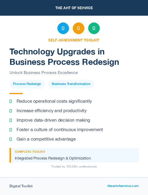 Technology Upgrades in Business Process Redesign