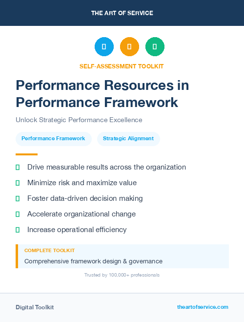 Performance Resources in Performance Framework