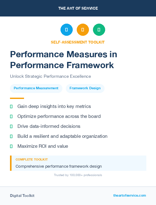 Performance Measures in Performance Framework