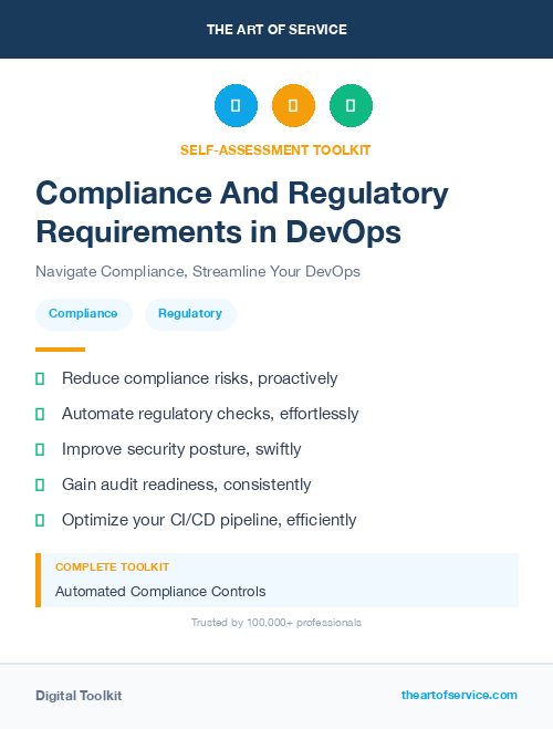Compliance And Regulatory Requirements in DevOps