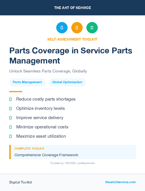 Parts Coverage in Service Parts Management