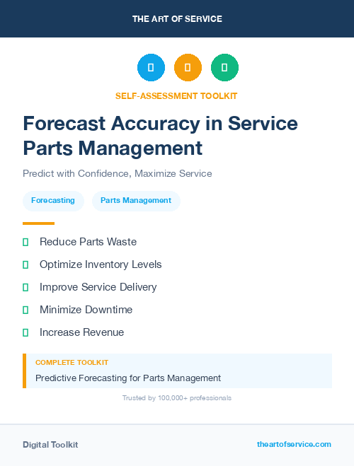 Forecast Accuracy in Service Parts Management