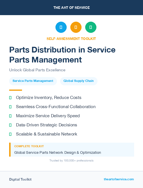 Parts Distribution in Service Parts Management