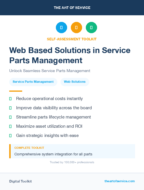 Web Based Solutions in Service Parts Management
