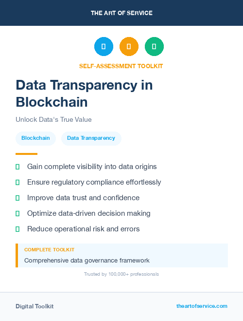 Data Transparency in Blockchain