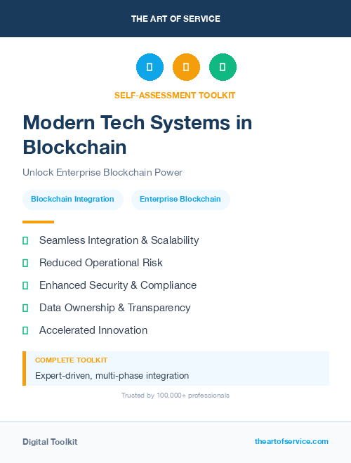 Modern Tech Systems in Blockchain