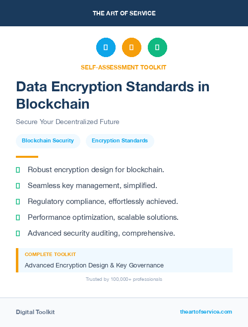 Data Encryption Standards in Blockchain