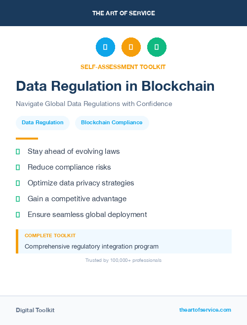 Data Regulation in Blockchain