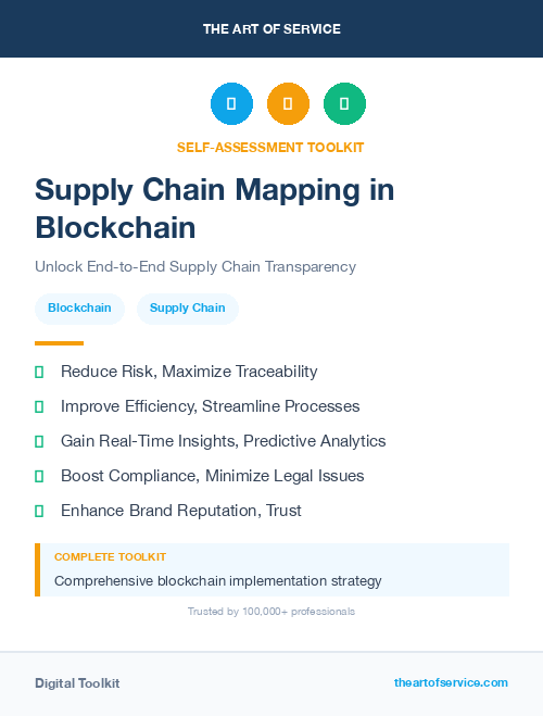 Supply Chain Mapping in Blockchain