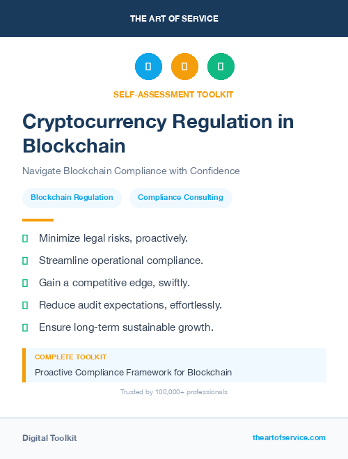 Cryptocurrency Regulation in Blockchain