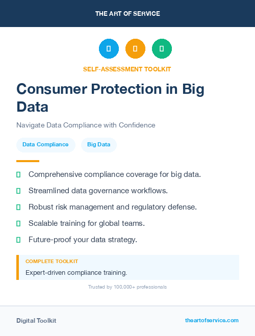 Consumer Protection in Big Data