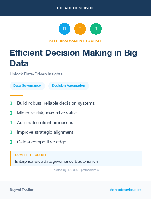 Efficient Decision Making in Big Data