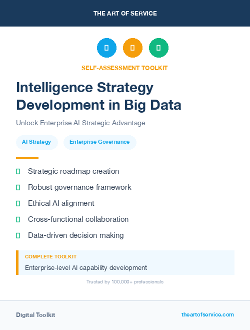 Intelligence Strategy Development in Big Data