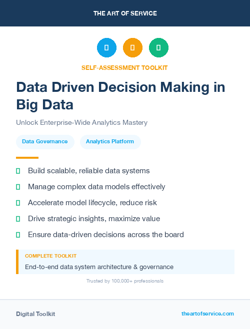 Data Driven Decision Making in Big Data