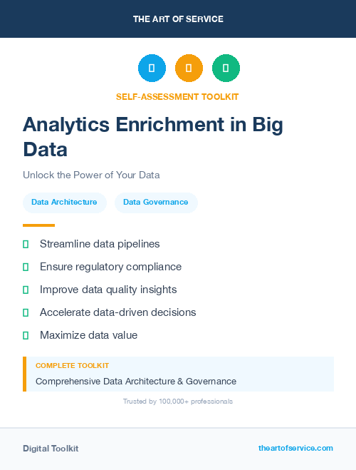 Analytics Enrichment in Big Data