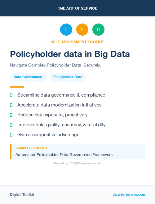 Policyholder data in Big Data