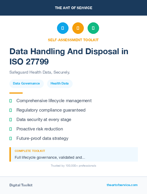 Data Handling And Disposal in ISO 27799