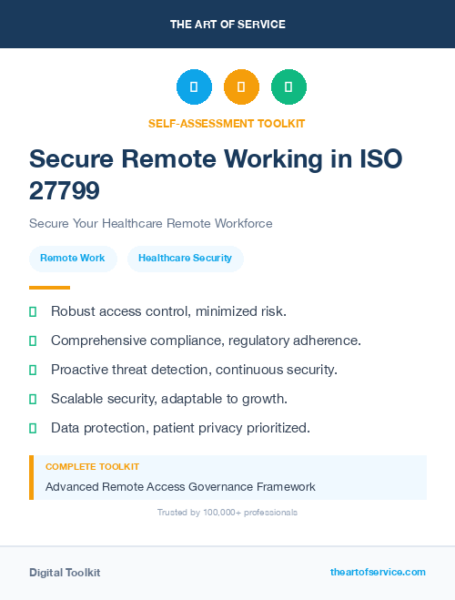 Secure Remote Working in ISO 27799