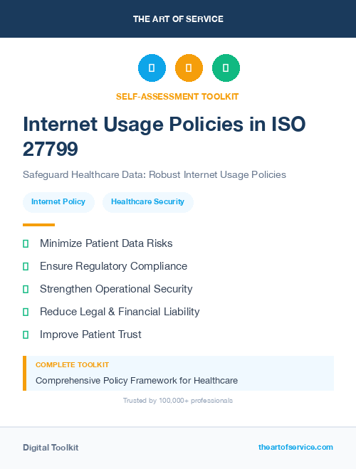 Internet Usage Policies in ISO 27799