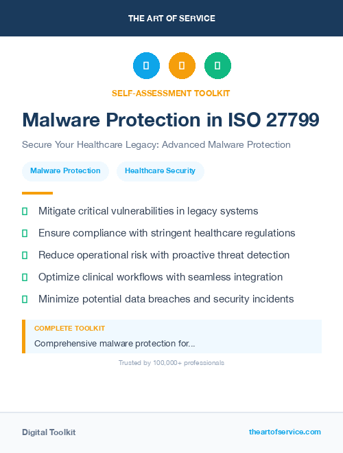 Malware Protection in ISO 27799