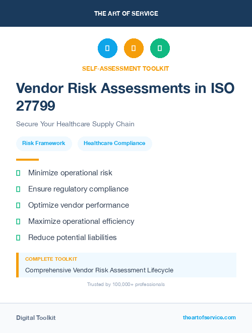 Vendor Risk Assessments in ISO 27799