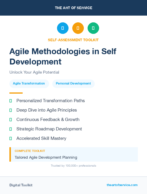 Agile Methodologies in Self Development