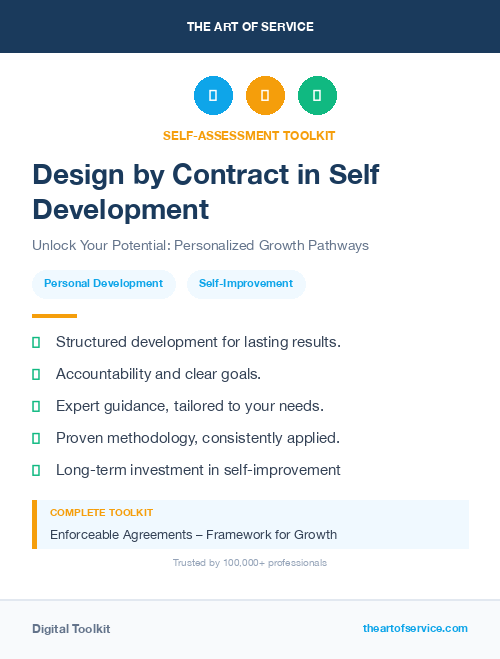 Design by Contract in Self Development