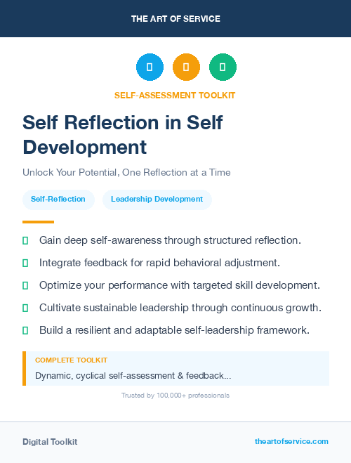 Self Reflection in Self Development