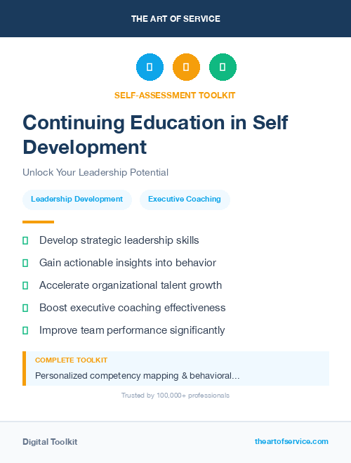 Continuing Education in Self Development
