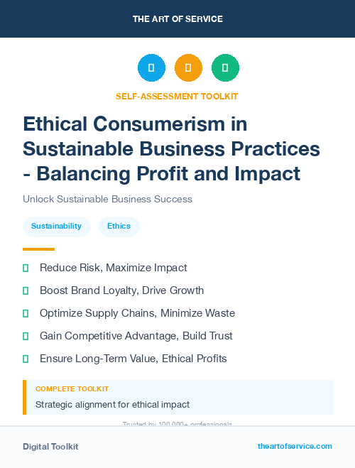 Ethical Consumerism in Sustainable Business Practices - Balancing Profit and Impact