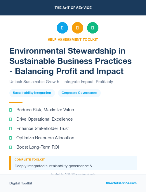 Environmental Stewardship in Sustainable Business Practices - Balancing Profit and Impact