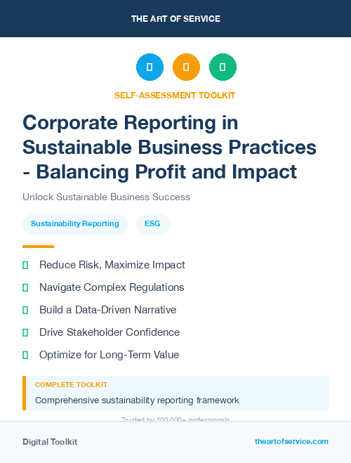 Corporate Reporting in Sustainable Business Practices - Balancing Profit and Impact