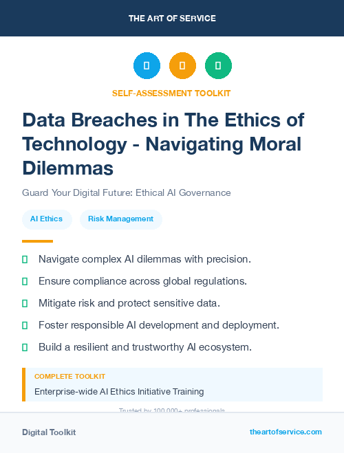 Data Breaches in The Ethics of Technology - Navigating Moral Dilemmas