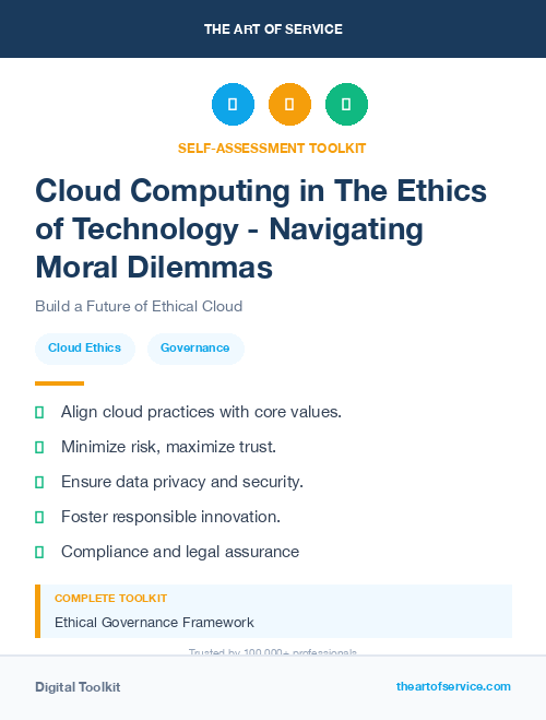 Cloud Computing in The Ethics of Technology - Navigating Moral Dilemmas