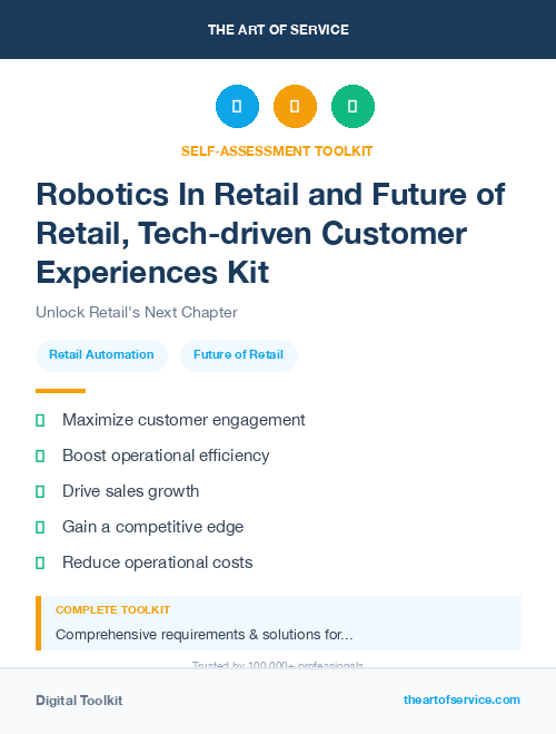 Robotics In Retail and Future of Retail, Tech-driven Customer Experiences Kit