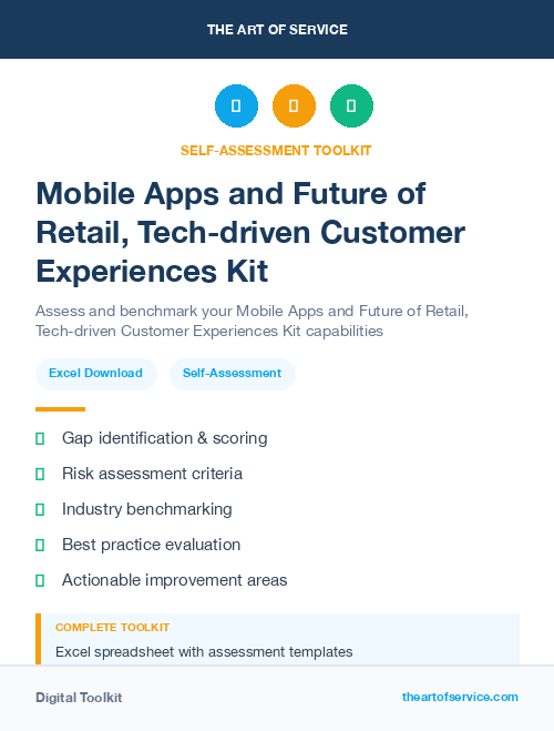Mobile Apps and Future of Retail, Tech-driven Customer Experiences Kit